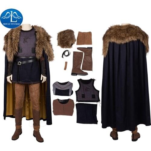 Manluyunxiao Ragnar Lothbrok Cosplay Halloween Costumes for Kid Men Adult Vikings Suits Carnival Masquerade Outfit Custom Made