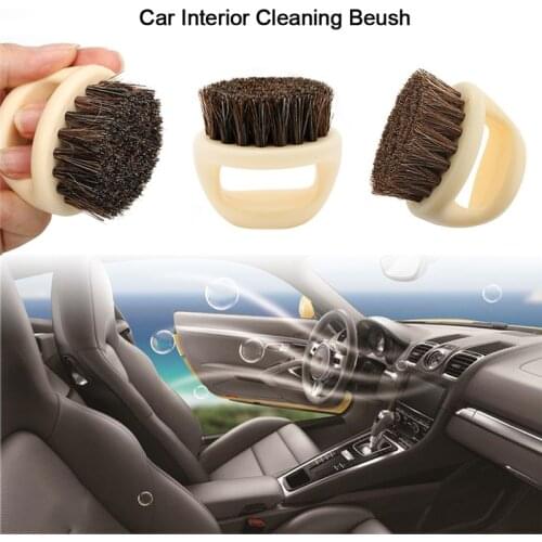 Multifunction Car Brush Tire Cleaner Car Care Hard Hog Bristle Hair For Leather Seat Car Cleaning Brush Car Cleaner Car styling