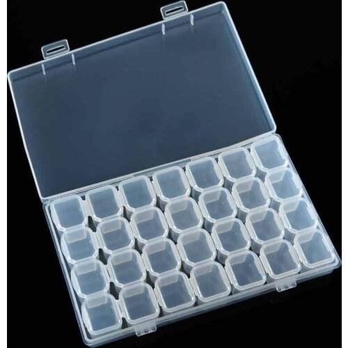 50Set 28Grids Diamond Painting kits Plastic Storage Box Nail Art Rhinestone Tools Beads Storage Box Case Organizer Holder kit