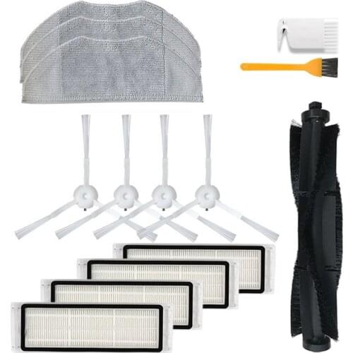 Main brush Side brush For 360 S5 S7 Robot Vacuum Cleaner Parts Kit Side Brush Mop Main Brush Filter Set