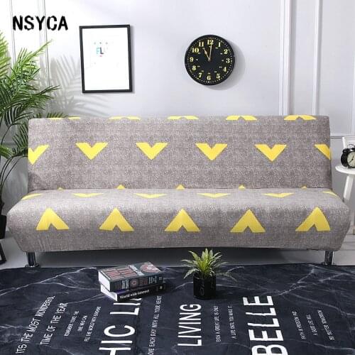 Universal Armless Elastic Sofa Cover All-Inclusive Folding Sofa Bed Cover Removable Washable Home Decor Sofa Towel