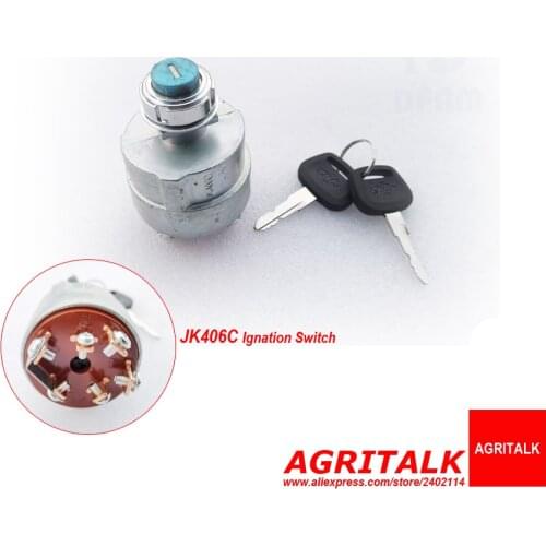 Pre-heating starting switch JK406C for Dongfeng DF304 - DF404 series tractor, part number