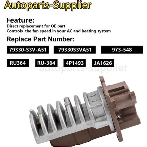 Rear Blower Motor Transistor Resistor 79330-S3V-A51 , 79330S3VA51 RU364 For Honda Pilot Acura MDX 3.5L Car accessories
