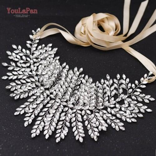 TOPQUEEN SH238-S Wedding Bride belt Rhinestone belt on dress Bridal belts with rhinestones Wedding woman belt For evening dress