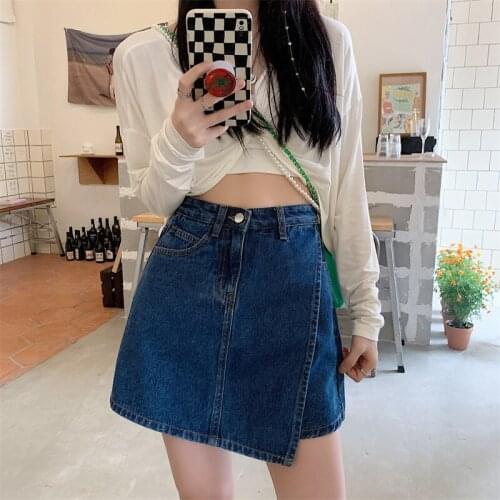 Womens Skirts Japanese Harajuku Ladies Ulzzang Casual Loose Ins Retro Skirt Female Korean Kawaii Cute Clothing For Women