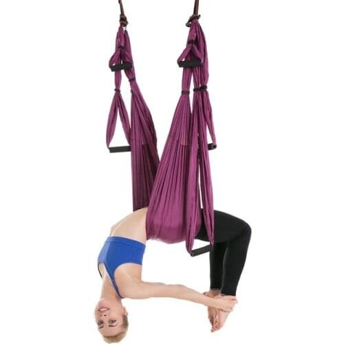 Healthy Model Life Anti-Gravity Aerial Yoga Hammock Kit Equipment for Improved Yoga Inversions Flexibility and Core Strength