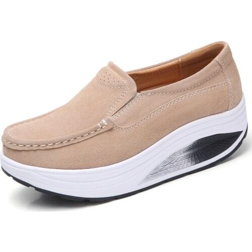 2021 Autumn Hot Womens Shoes Ladies Flat Platform Shoes Fashion Casual Shoes for Women Platform Shoes Peas Shoes