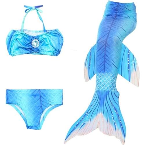 2018 NEW!Bikinis Set Swimmable Children Mermaid Tails For Swimming Kids Costumes Mermaid Swimsuit for girls Zeemeerminstaart