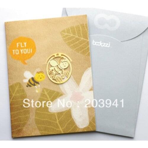 1pcs/lot Animal World Bookmark metal gold Cartoon DIY Multifunction bookmarks hooks.Lovely stationery