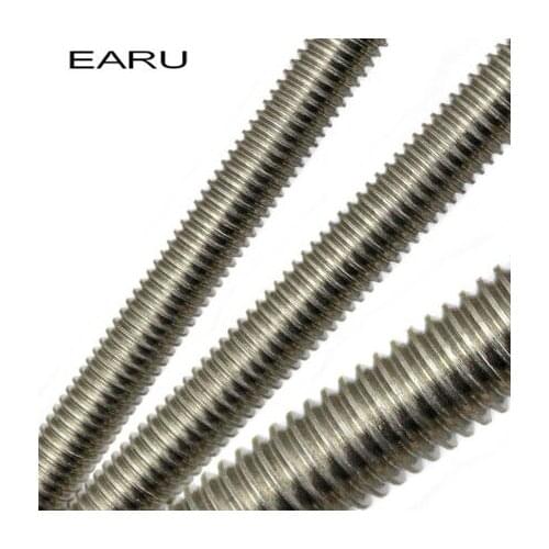 1 piece M6*250mm 316 Stainless Steel Wire Through Metric Rust Screw Teeth Screw Bolt Extension
