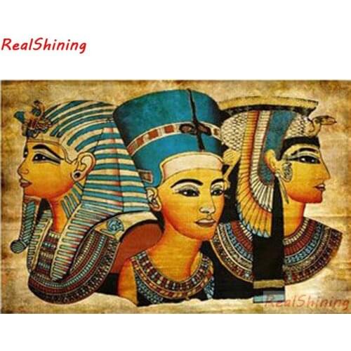 5D Diy Diamond Painting Cross Stitch full Square Diamond Embroidery Egyptian woman picture for room Decor H2017