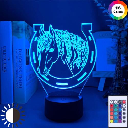 Acrylic Led Night Light Touch Sensor Color Changing Nightlight for Home Decoration Light Cool Gift 3d Illusion Lamp