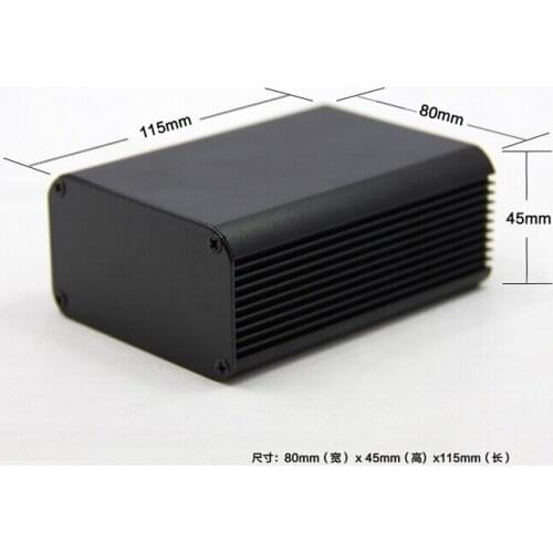 Aluminum Enclosure Project Box Electric PCB Box 80X45X115mm Desktop Enclosure DIY NEW