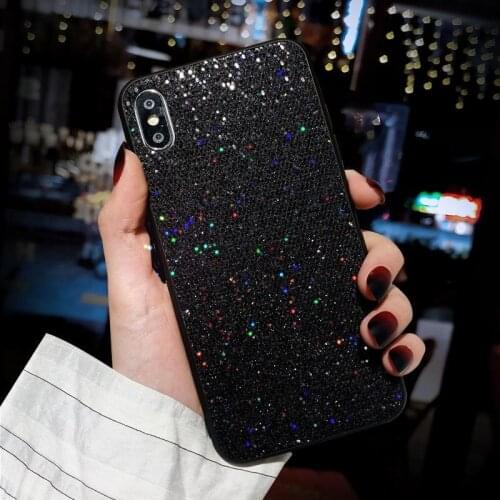 Glitter Colorful Sequins TPU Phone Case For iPhone 12 Pro max XR XS Max 6 6s 7 8 plus X 11 pro max Shockproof Case Cover Coque