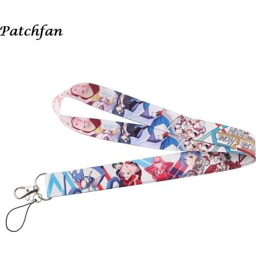 AD207 Patchfan Anime Kawaii Girls Keychain Lanyard Neck Strap for Keys ID Card Mobile Phone Lanyards