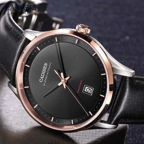 Cadisen Men's Watch With Leather Strap