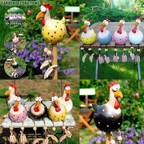 Chick Decoration Statue Animal Statue Chicken Family Garden Decoration Chick Ornament Statue Indoor Outdoor Backyard Decorations