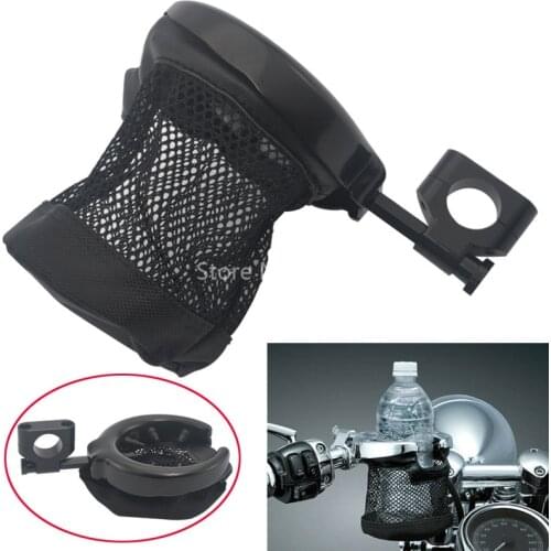 22mm Black Handlebar Cup Holder Bracket Beverage Support Bicycle Water Bottle Holder Cycling Drink Water Cup Rack Accessories