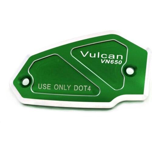 For KAWASAKI VN 650 Vulcan 2015-2017 2016 Motorcycle Accessories Brake Clutch Cylinder Fluid Reservoir Cover Cap With Logo