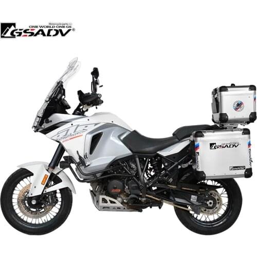 For KTM 1190ADV 1190R Motorcycle Top Box Pannier Aluminum Box Storage Case Waterproof
