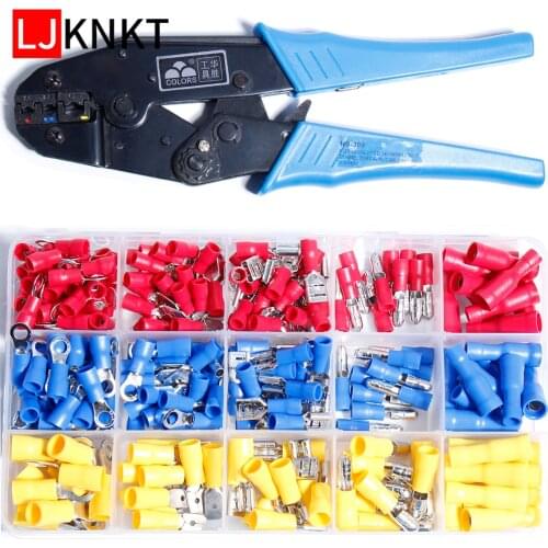 Electrical Crimped Mini pliers wire crimping tools tubular box kit Wire Stripper Crimper Terminal 20-10 AWG 0.5-6.0mm HS-30J