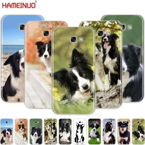 HAMEINUO border collie dog cell phone case cover for Samsung Galaxy A3 A310 A5 A510 A7 A8 A9 2016 2017