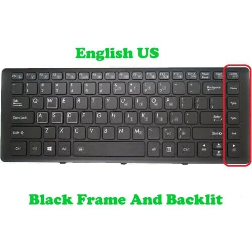 Backlit Keyboard For Gigabyte P34G V2 P34F V5 P34W V3 P34K V3 U2442D U2442F U2442S U2442N U2442T U2442V U24F U24T P34 English US