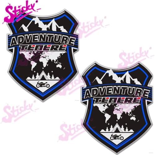 STICKY 2pcs World Map Motorcycle Car Sticker Decal Accessories for Bicycle Motorcycle Accessories Laptop Helmet Trunk