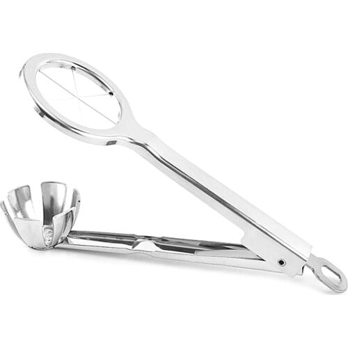 Multifunctional Egg Cutter Kitchen Portable Hand-held Stainless Steel Preserved Egg Loose Flower Egg Splitting Tool Egg Splitter