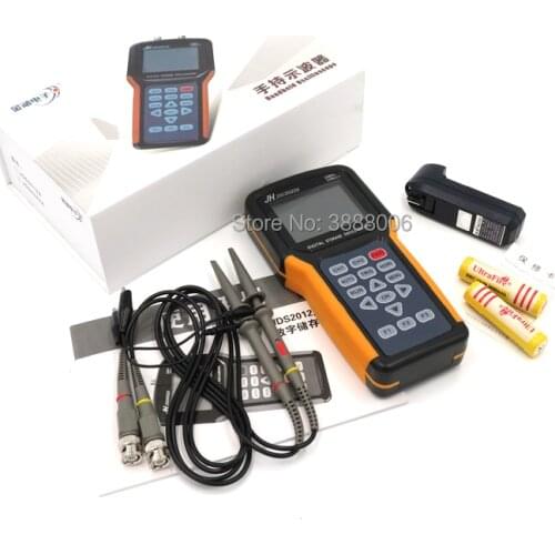 Newest JINHAN Handheld Digital Oscilloscope JDS2012A JDS2022A Oscilloscope 20MHz 200MSa/s Sample RateCar Repair Multimeter
