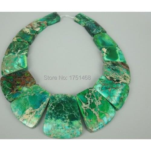New Arrival Beautiful Trendy Gifts Sea Ocean Sediment Imperial Emp Slice Beads Top Drilled Slab Shape Accessories Jewelry Making