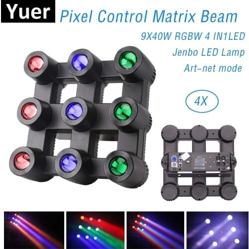 Professional LED Effect Lights 9X40W RGBW 4IN1 Matrix Beam Light DMX Stage Light For DJ Disco Party Light LED Home Light Music
