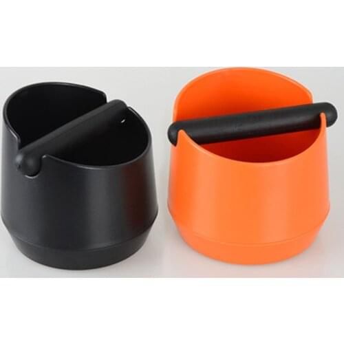 Realand ABS Shock-absorbent Espresso Knock Box Anti slip Coffee Grind Dump Bin Waste Bin with Detachable Knock Bar for Barista