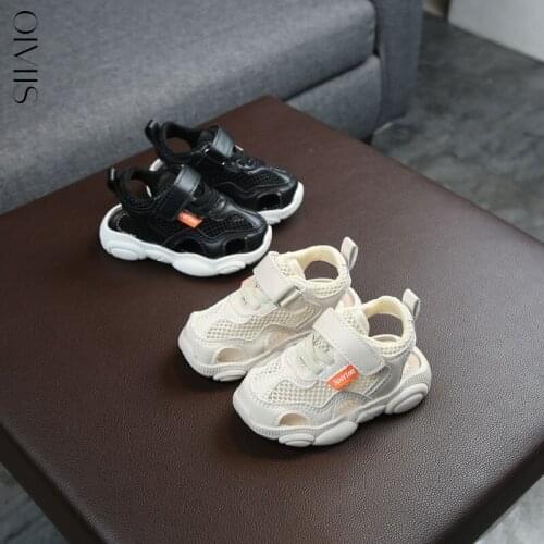 Childrens Summer Boys Leather Sandals Baby Flat Children Beach Shoes Kids Sports Soft Non-slip Casual Toddler Sandals