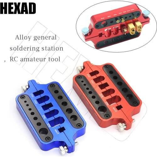 Alloy Universal Soldering Station, RC Battery ESC BEC Amateur Tool Suitable For XT60 XT90 Mini T Deans Banana Connector Plug