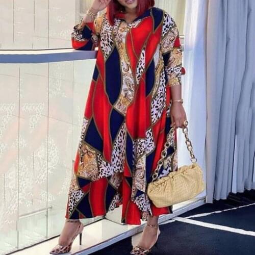 Retro Vintage Floral Print Long Party Dress Full Sleeve Loose Mid Calf Fashion Evening Night Club Wear Long Vestidos Dress New