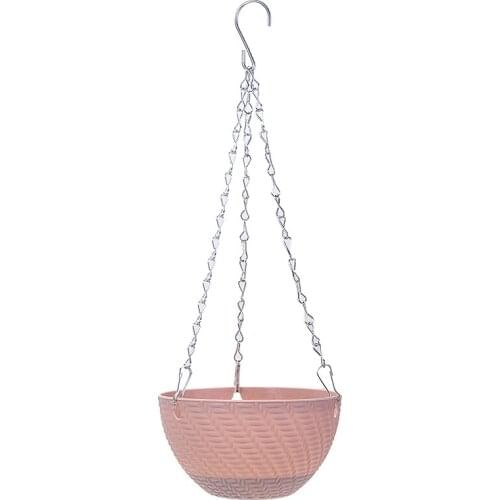 Purple/Pink/Blue/Green/White Garden Plant Hangers Rope Hanging Planter Woven Hanging Planter Basket Decorative Flower Pot Holder