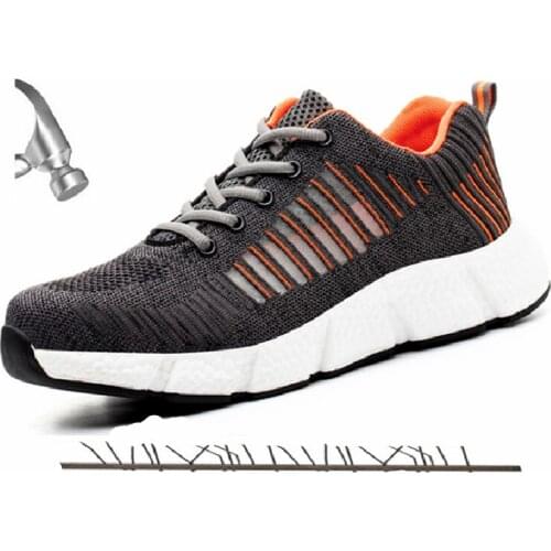 Safety Shoes Men Boots Indestructible Work Boots New Designer Boots Men Sneakers Puncture-Proof Safety Boots Footwear