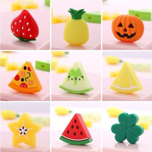 1PC Soft Cute Cartoon Fruit Cable Bite Phone Charger Protector Cord Data Line Cover Cable Clip Smartphone Wire Accessories