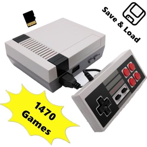 1470 Games for Nes Complete Collection Retro TV Video Game Console with TF Card Slot Support Save&Load AV Out