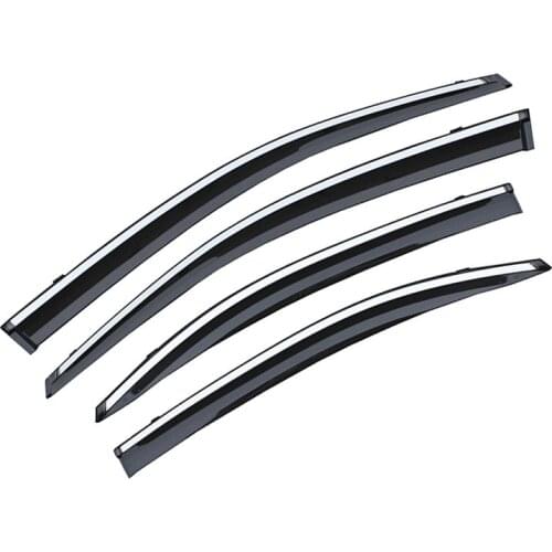4PC Smoke Car Window Visor For Toyota vios 2018 Car Sun Rain Guard Wind Deflectors Window Visor Car Styling Accessories