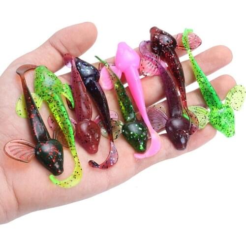 6pcs Soft Bait 7.5cm4.3g Jerk Shad Soft Swimbait Wobblers Artificial Silicone Soft Lure Worm For Carp Jig Plastic Fishing Tackle