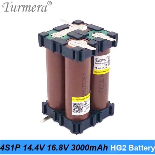 18650 HG2 3000mAh Battery 30A 12.6V to 25.2V for Screwdriver Battery Shura Soldering 3S 4S 5S 6S Battery Pack customized MA17