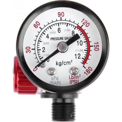 1/4'' BSP Auto Spray Gun Air Regulator With Pressure Gauge Diaphragm Control DH