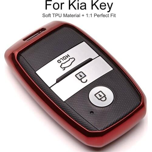 6 Color Tpu Car Key Cover Case For KIA Optima Sportage 4 2011 Cerato K3 Rio X line 3 K2 Ceed 2019 Key Chain Ring Shell Styling
