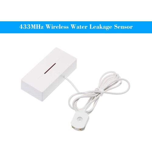 EWeLink 433MHz Wireless Water Leakage Sensor Water Leaks Intrusion Detector Alert Water Level Overflow Alarm
