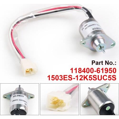 1503ES-12K5SUC5S 12V Stop Solenoid For Yanmar 2V78 2V750 John Deere 118400-61950
