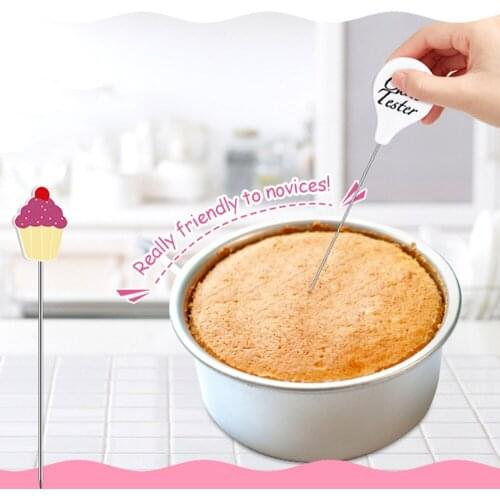1/4pcs Cake Tester Needles Stainless Steel Reusable Practical Cake Tester Skewer Needles For Kitchen Bakery Tools