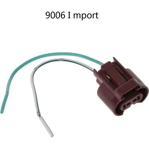 Import 9006 Car Halogen Bulb Socket Power Adapter Plug Connector Wiring Harness