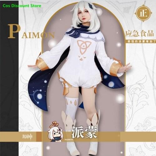 Genshin Impact Cosplay Paimon Cosplay Costume Support Customized By Size 2021 New